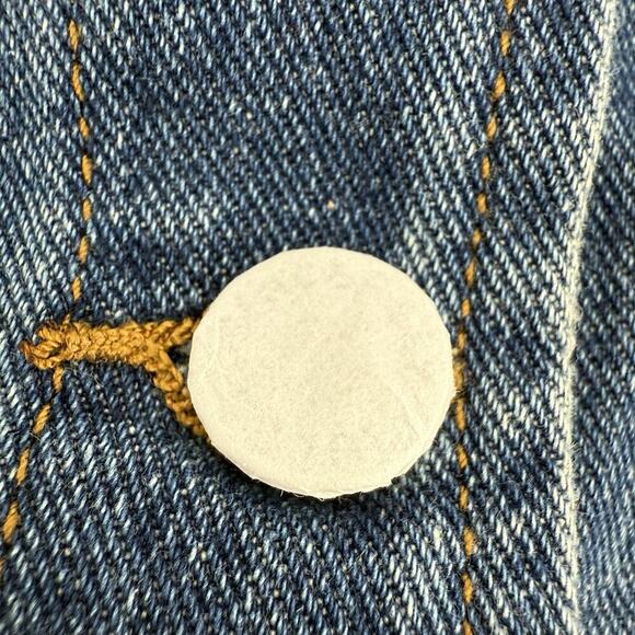 Sincerely Jules Blue Denim Strappy Button Front Midi Dress – Women’s Small - Picture 6 of 9